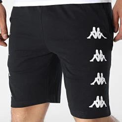 Vente flash 🤩 Short Jogging Kortimery 321E77W Noir de Kappa 🌟