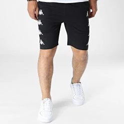 Vente flash 🤩 Short Jogging Kortimery 321E77W Noir de Kappa 🌟 -California Jewels Soldes kappa 326583 321E77W 005 20220817T093156 03