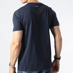 Bon marché ❤️ Tee 👚 Shirt Luc Alpine F1 67116IW Bleu Marine de Kappa 😀 -California Jewels Soldes kappa 329228 67116IW WQ1 20220722T152738 04