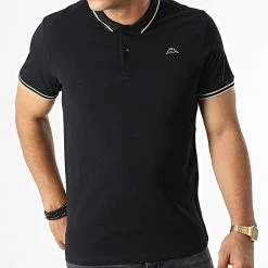 Tout neuf 🧨 Polo Manches Courtes Logo Ezio 351683W Noir de Kappa 🔔 -California Jewels Soldes kappa 330276 351683W A09 20220802T150401 03