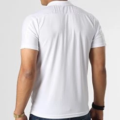 Nouveau ⭐ Polo Manches Courtes Iringo Active 371921W Blanc de Kappa 🔥 -California Jewels Soldes kappa 330277 371921W 001 20220802T151124 04