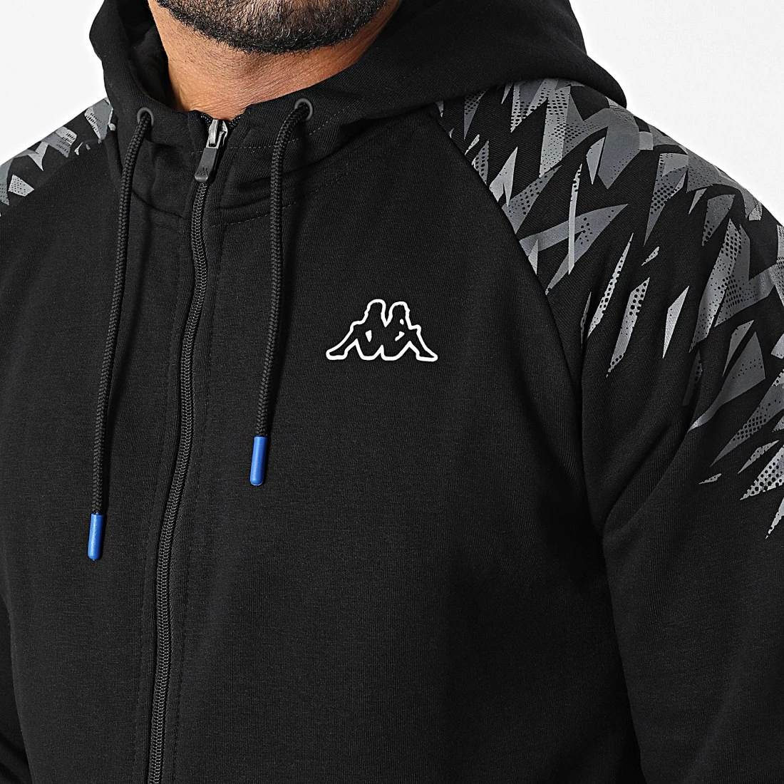 Top 10 😉 Sweat Zippé Capuche 36187ZW Noir de Kappa 👍 4 Top 10 😉 Sweat Zippé Capuche 36187ZW Noir de Kappa 👍 – Image 2