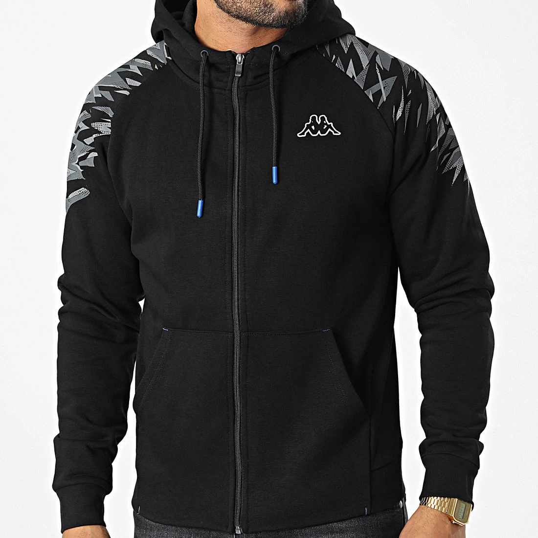 Top 10 😉 Sweat Zippé Capuche 36187ZW Noir de Kappa 👍 5 Top 10 😉 Sweat Zippé Capuche 36187ZW Noir de Kappa 👍 – Image 3