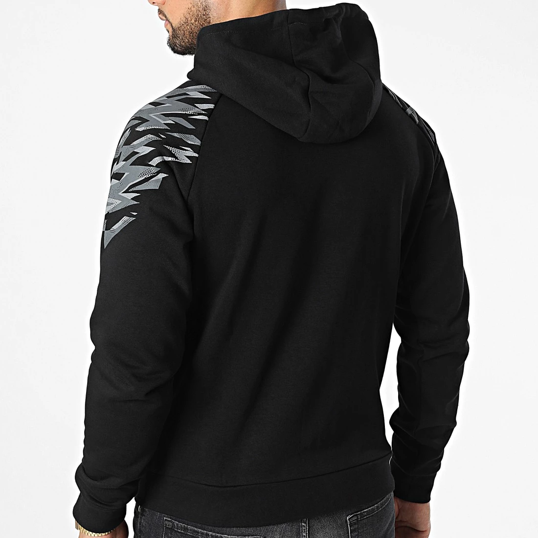 Top 10 😉 Sweat Zippé Capuche 36187ZW Noir de Kappa 👍 6 Top 10 😉 Sweat Zippé Capuche 36187ZW Noir de Kappa 👍 – Image 4