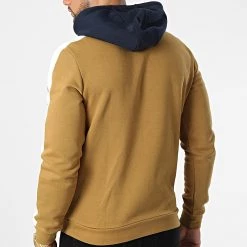 Sortie 👍 Sweat Capuche A Bandes 371238W Beige Bleu Marine Blanc de Kappa ✨ -California Jewels Soldes kappa 331784 371238W A01 20220818T123328 04