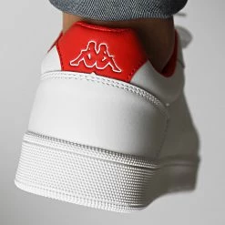 Vente flash 🤩 Baskets Logo Adenis 36196IW White Red Off White de Kappa 💯 -California Jewels Soldes kappa 340900 36196IW A66 20221013T160938 04
