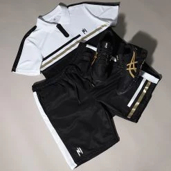 Meilleure affaire 😀 Short A Bande Shaft Noir Or de NI by Ninho 🔥 -California Jewels Soldes ni by ninho 219347 FAB SH021 NOIR OR 20210709T153612 05