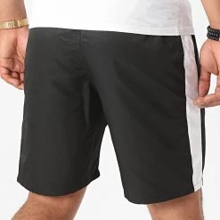 Meilleure affaire 😀 Short A Bande Shaft Noir Or de NI by Ninho 🔥 -California Jewels Soldes ni by ninho 219347 SH021 NOIR OR 20200805T152101 04