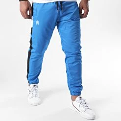 De gros 🎁 Pantalon Jogging A Bandes Uzi PT029 Bleu de NI by Ninho 🔔