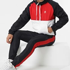 Budget ❤️ Ensemble De Survetement Tricolore Bogota Rouge Bleu Marine Blanc de NI by Ninho 🛒 -California Jewels Soldes ni by ninho 297400 BOGOTA NAVY ROUGE BLANC 20220127T162834 04