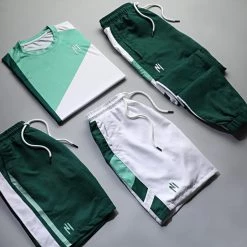 De gros 🥰 Short Jogging A Bandes 034 Blanc Vert de NI by Ninho 🤩 -California Jewels Soldes ni by ninho 298399 SH 034 BLANC VERT VERT CLAIRE 20220614T144730 05
