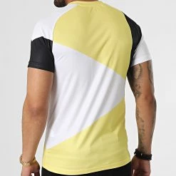 Sortie 👍 Tee 👕 Shirt 045 Jaune Blanc Noir de NI by Ninho ❤️ -California Jewels Soldes ni by ninho 321251 TS 045 YELLOW BLACK WHITE 20220607T160924 04