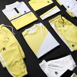 Sortie 👍 Tee 👕 Shirt 045 Jaune Blanc Noir de NI by Ninho ❤️ -California Jewels Soldes ni by ninho 321251 TS 045 YELLOW BLACK WHITE 20220614T144821 05