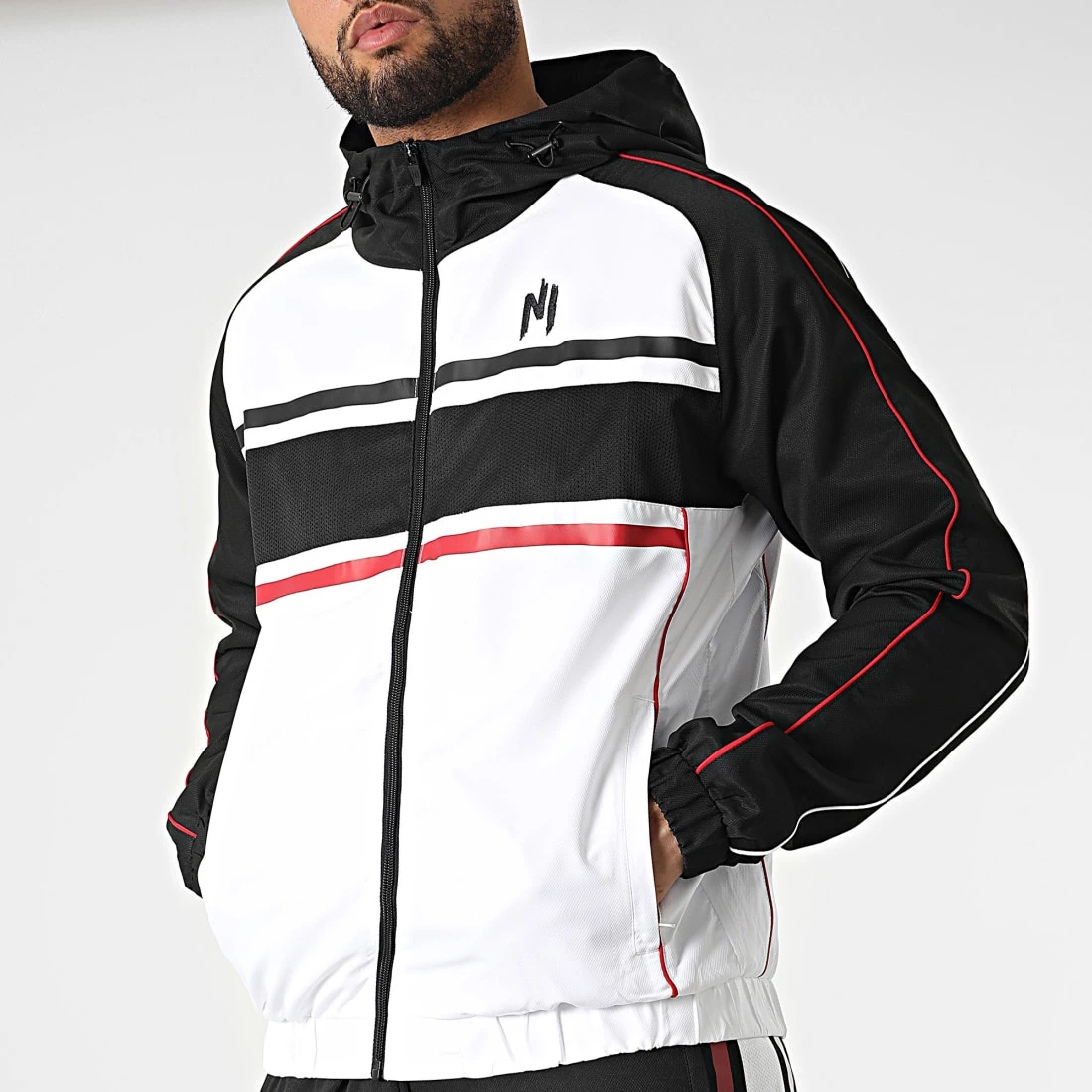 Acheter ⌛ Ensemble De Survetement Diamond Noir Blanc de NI by Ninho 🧨 3 Acheter ⌛ Ensemble De Survetement Diamond Noir Blanc de NI by Ninho 🧨 – Image 2