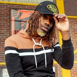 Grosses soldes 🥰 Casquette Trucker LBO Noir Doré de Von Dutch ❤️ -California Jewels Soldes von dutch 182492 FAB VD DIS 0 CAS1 LBO 20210721T101052 05