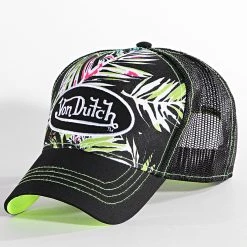 Remise ✔️ Casquette Trucker Cas1 Noir Vert de Von Dutch 🛒
