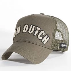 Meilleure affaire 🔔 Casquette Trucker Buckles Vert Kaki de Von Dutch 🔥