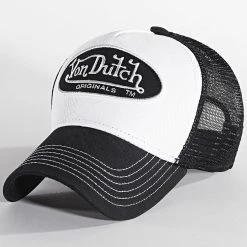 Sortie 🌟 Casquette Trucker Boston Noir Blanc de Von Dutch 🌟